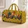 Colorful Roosters and Sunflowers for Cheerful Farmhouse Weekend Getaways Quilted Weekend Bag - 1