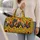 Colorful Roosters and Sunflowers for Cheerful Farmhouse Weekend Getaways Quilted Weekend Bag - 2