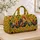 Colorful Roosters and Sunflowers for Cheerful Farmhouse Weekend Getaways Quilted Weekend Bag - 4
