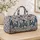 Blue Reindeer Snowflakes for Cozy Winter Getaways and Festive Holiday Travel Adventures Quilted Weekend Bag - 4