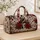 Crimson Roses and Piano Keys for Vintage Music Lovers and Concert Weekends Quilted Weekend Bag - 4