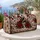 Crimson Roses and Piano Keys for Vintage Music Lovers and Concert Weekends Quilted Weekend Bag - 5