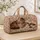 Sleepy Cat Family for Cozy Weekend Getaways and Relaxing Travel for Cat Lovers Quilted Weekend Bag - 4