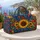 Autumn Sunflowers, Honeybees And Apples For Harvest Picnics And Seasonal Travel Adventures Quilted Weekend Bag - 5