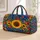 Autumn Sunflowers, Honeybees And Apples For Harvest Picnics And Seasonal Travel Adventures Quilted Weekend Bag - 1