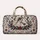 White Winter Horse and Evergreen Berries for Cozy Holiday Travel and Snowy Escapes Quilted Weekend Bag - 6