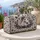White Winter Horse and Evergreen Berries for Cozy Holiday Travel and Snowy Escapes Quilted Weekend Bag - 5