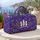 Violet And Mint Abstract Motif For Colorful Weekend Getaways And Everyday Travel Quilted Weekend Bag - 5