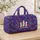 Violet And Mint Abstract Motif For Colorful Weekend Getaways And Everyday Travel Quilted Weekend Bag - 4
