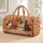 Autumn Dog Portraits with Golden Leaves for Cozy Woodland Getaways and Dog Lovers Quilted Weekend Bag - 1