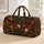 Autumn flowers Amber Leaves Charcoal Botanical Foliage Charcoal Autumn Florals and Copper Quilted Weekend Bag - 1