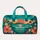 Retro Turquoise Coral Colorblock Style For Sunny Beach Days And Relaxed Travel Getaways Quilted Weekend Bag - 6