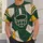 Green Gold Football Helmet Patchwork for Game Day Tailgates and Outdoor Fan Apparel All-over Print Unisex T-shirt - 5