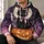 Black Cat Pumpkin Moon Halloween Night Scene for Spooky Autumn Gatherings and Cozy Evenings All-over Print Hoodie (Lightweight) - 6