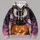 Black Cat Pumpkin Moon Halloween Night Scene for Spooky Autumn Gatherings and Cozy Evenings All-over Print Hoodie (Lightweight) - 4