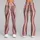 Blush Pink and Taupe Vertical Stripes for Yoga, Pilates and Everyday Active Style Leggings - 9