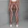 Blush Pink and Taupe Vertical Stripes for Yoga, Pilates and Everyday Active Style Leggings - 6