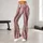 Blush Pink and Taupe Vertical Stripes for Yoga, Pilates and Everyday Active Style Leggings - 11