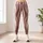 Blush Pink and Taupe Vertical Stripes for Yoga, Pilates and Everyday Active Style Leggings - 4