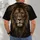 Regal Lion Portrait for Bold Everyday Style, Wildlife Enthusiasts and Nature Lovers All-over Print Unisex T-shirt - 6