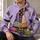 Patchwork Witch Hat and Bats for Halloween Parties and Cozy Autumn Days All-over Print Hoodie (Lightweight) - 6