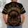 San Francisco Football Crest With Golden Flames for Game Day and School Spirit All-over Print Unisex T-shirt - 6