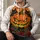 Menacing Pumpkin, Black Cats & Red Roses for Halloween Parties and Autumn Nights All-over Print Hoodie (Lightweight) - 6