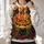 Menacing Pumpkin, Black Cats & Red Roses for Halloween Parties and Autumn Nights All-over Print Hoodie (Lightweight) - 2
