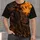 Scarecrow and Glowing Pumpkins for Halloween Nights and Autumn Farm Adventures All-over Print Unisex T-shirt - 4