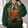 Jack-O'-Lantern, Black Cat And Bats For Spooky Halloween Nights All-over Print Hoodie (Lightweight) - 2