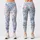 Light Blue Wildflower Blooms for Yoga, Pilates and Relaxed Everyday Studio Sessions Leggings - 3