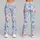 Light Blue Wildflower Blooms for Yoga, Pilates and Relaxed Everyday Studio Sessions Leggings - 9