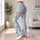 Light Blue Wildflower Blooms for Yoga, Pilates and Relaxed Everyday Studio Sessions Leggings - 11