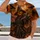 Pumpkin-Head Scarecrow Beneath a Full Moon for Halloween Night and Autumn Gatherings All-over Print Unisex T-shirt - 2