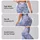 Lavender Fan Scales With White Blossoms For Yoga, Pilates And Everyday Outings Wear Leggings - 2