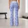 Lavender Fan Scales With White Blossoms For Yoga, Pilates And Everyday Outings Wear Leggings - 10
