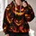 Fiery Jack-o'-Lantern Faces for Halloween Parties and Cozy Autumn Gatherings All-over Print Hoodie (Lightweight) - 2