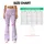 Lavender Gingham Hearts and Pink Bows for Yoga, Pilates, and Everyday Outings Leggings - 7