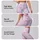 Lavender Gingham Hearts and Pink Bows for Yoga, Pilates, and Everyday Outings Leggings - 2