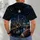 Night Football City Skyline With Stadium Lights for Game Day and Casual Weekends All-over Print Unisex T-shirt - 6