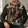 Vintage Jazz Collage With Saxophone And Vinyl For Live Music Fans And Nightlife All-over Print Hoodie (Lightweight) - 6
