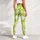 Lime Green Argyle Diamonds for Yoga Pilates and Everyday Activewear Leggings - 6