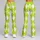 Lime Green Argyle Diamonds for Yoga Pilates and Everyday Activewear Leggings - 9