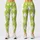 Lime Green Argyle Diamonds for Yoga Pilates and Everyday Activewear Leggings - 3