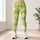 Lime Green Argyle Diamonds for Yoga Pilates and Everyday Activewear Leggings - 4