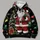 Santa, Christmas Tree And Gift Scene For Festive Holiday Gatherings And Winter Cheer All-over Print Hoodie (Lightweight) - 4
