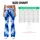Cobalt Blue Tie Dye Waves for Yoga, Gym Training and Outdoor Running Leggings - 7