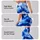 Cobalt Blue Tie Dye Waves for Yoga, Gym Training and Outdoor Running Leggings - 8