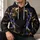 Golden Neon Faceless Portrait for Nightlife, Gaming, and Cyberpunk Style Fans All-over Print Hoodie (Lightweight) - 6