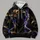 Golden Neon Faceless Portrait for Nightlife, Gaming, and Cyberpunk Style Fans All-over Print Hoodie (Lightweight) - 4